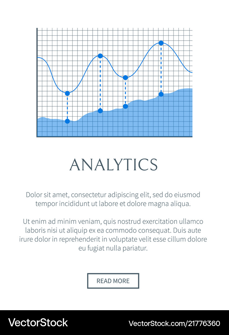 Analytics Banner Colorful Royalty Free Vector Image