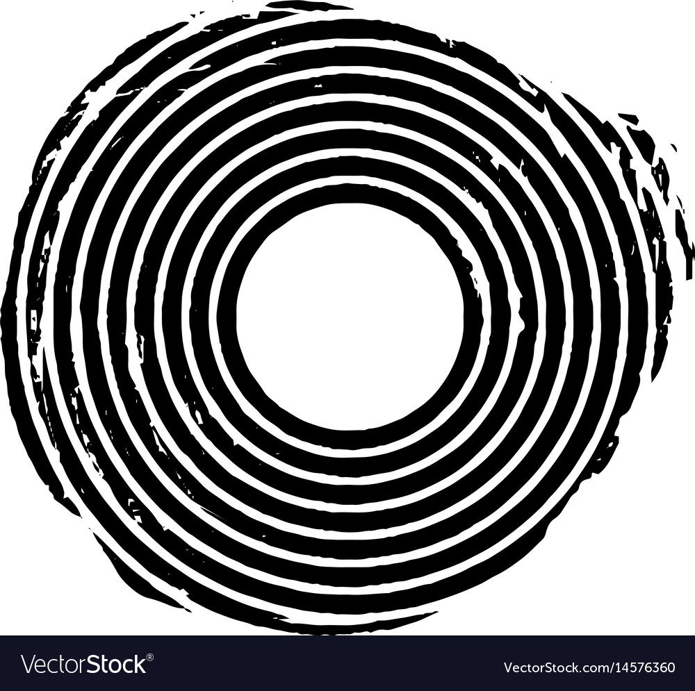 Black grunge concentric circle