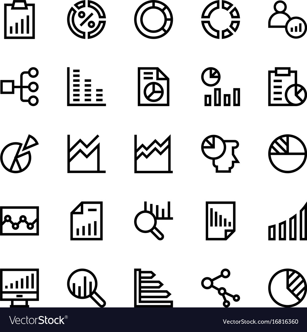 Geschäftspläne und Diagramme Icons