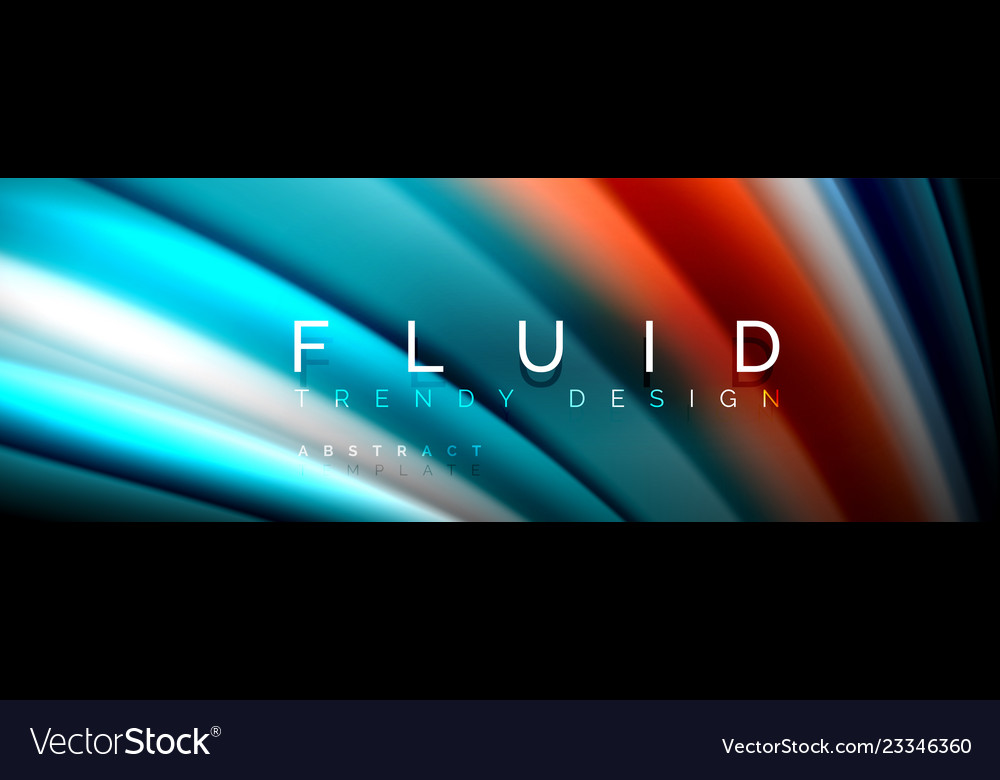 Fluid wave line background or pattern geometric vector image Fluid wave line background or pattern geometric