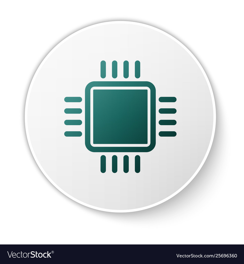 Green computer processor with microcircuits cpu