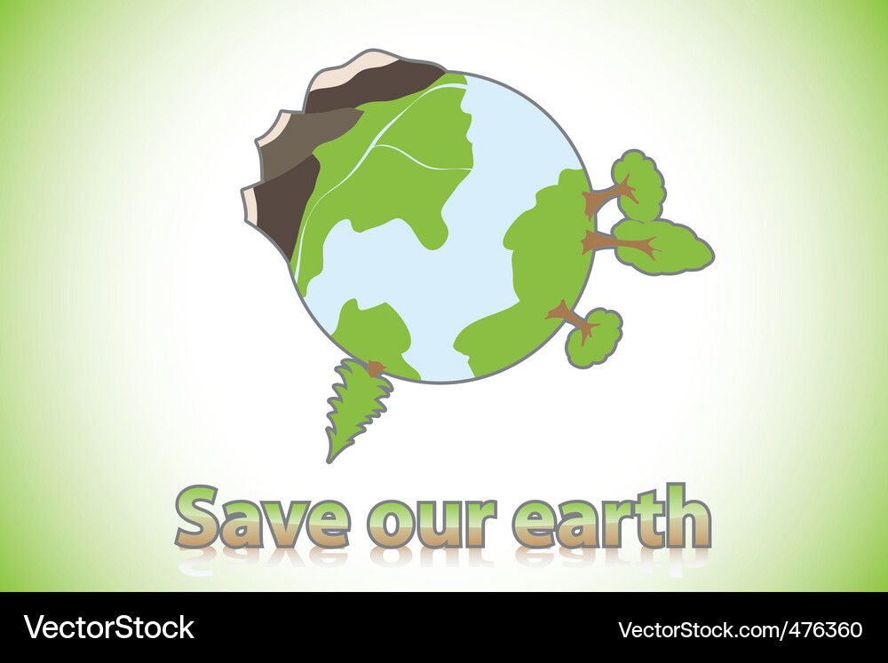 Green globe Royalty Free Vector Image - VectorStock
