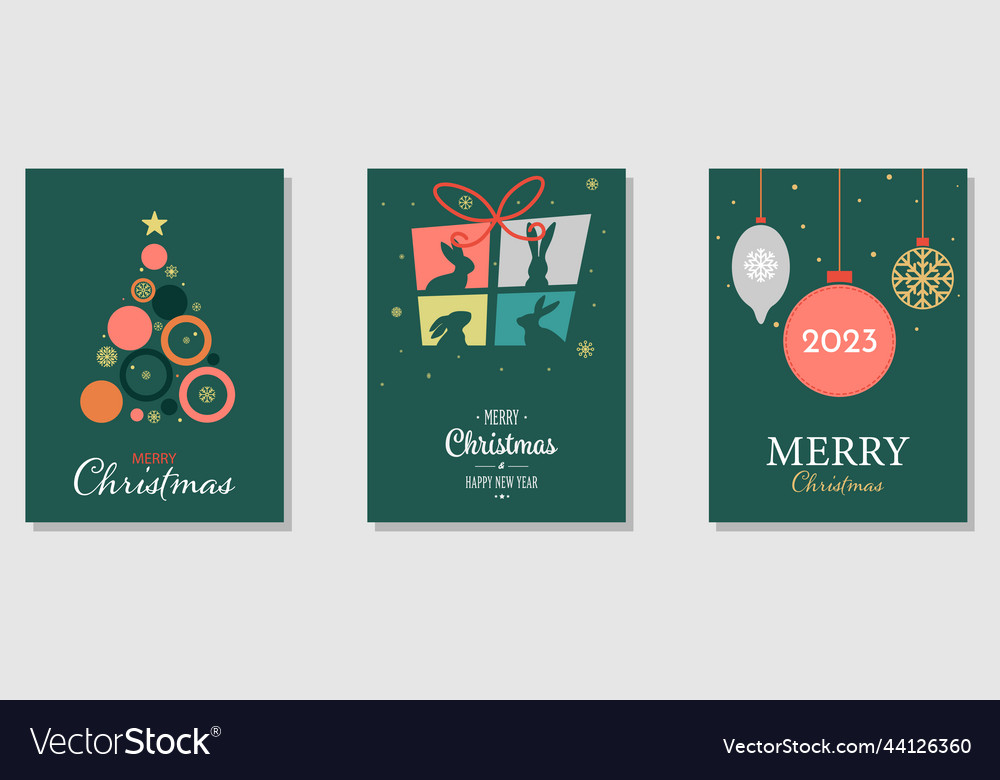 Merry christmas and happy new year chinese new Vector Image