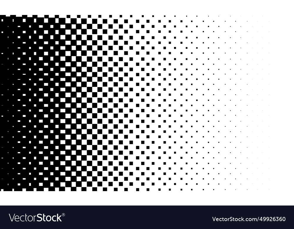 Monochrome gradient halftone faded grid background vector image Monochrome gradient halftone faded grid background