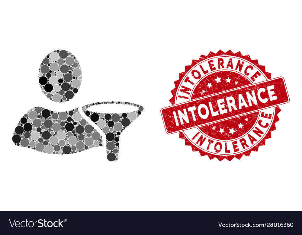 Mosaic user filter with textured intolerance seal Vector Image Mosaic user filter with textured intolerance seal