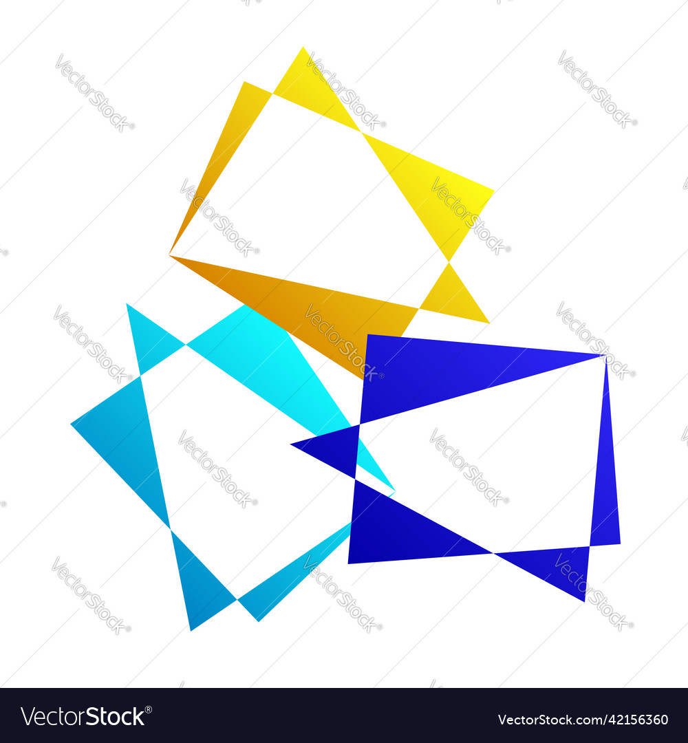 Random abstract geometric element
