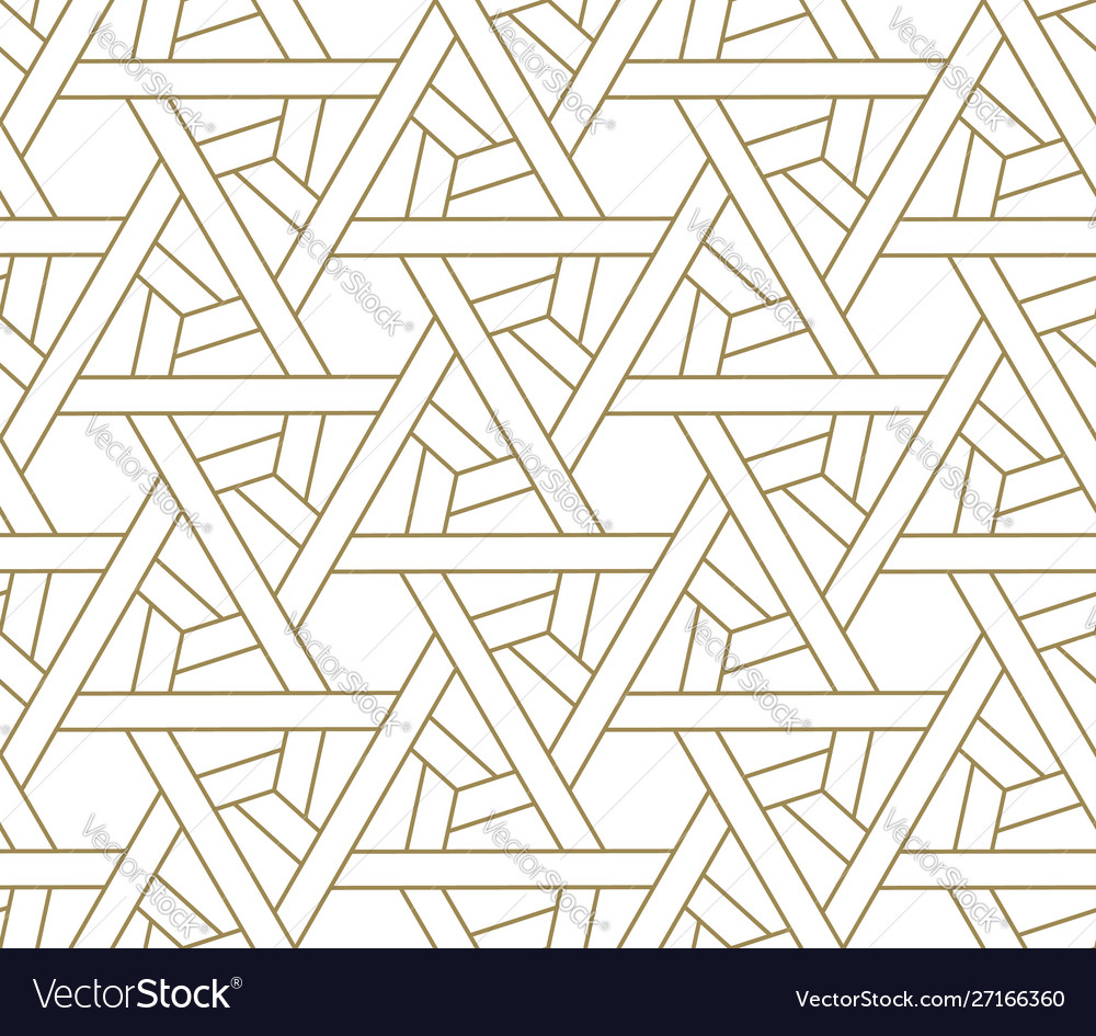 Seamless pattern with abstract geometric line vector image Seamless pattern with abstract geometric line