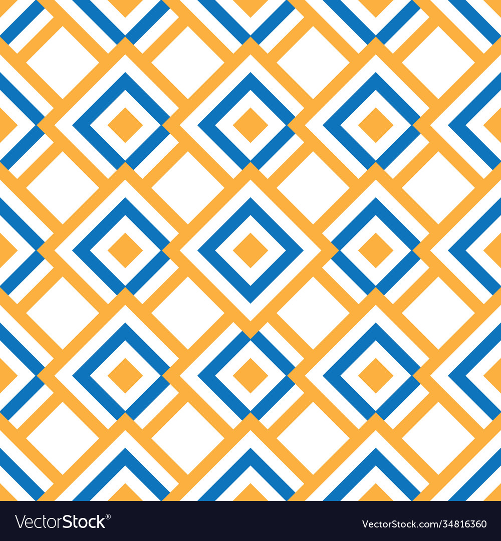 Seamless pattern with colored squaresorange