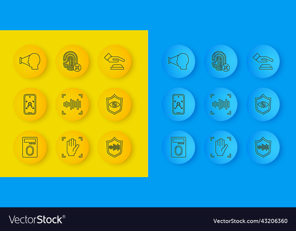 Set line fingerprint with lock mobile and face