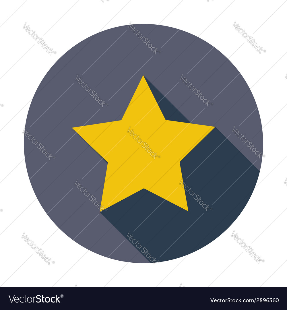 Star single flat icon