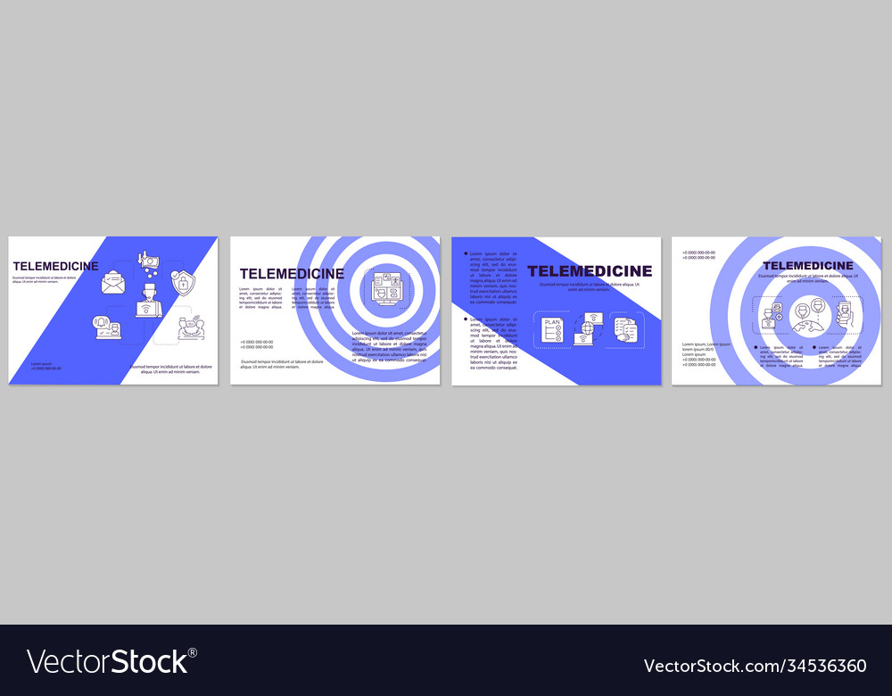 Telemedicine brochure template