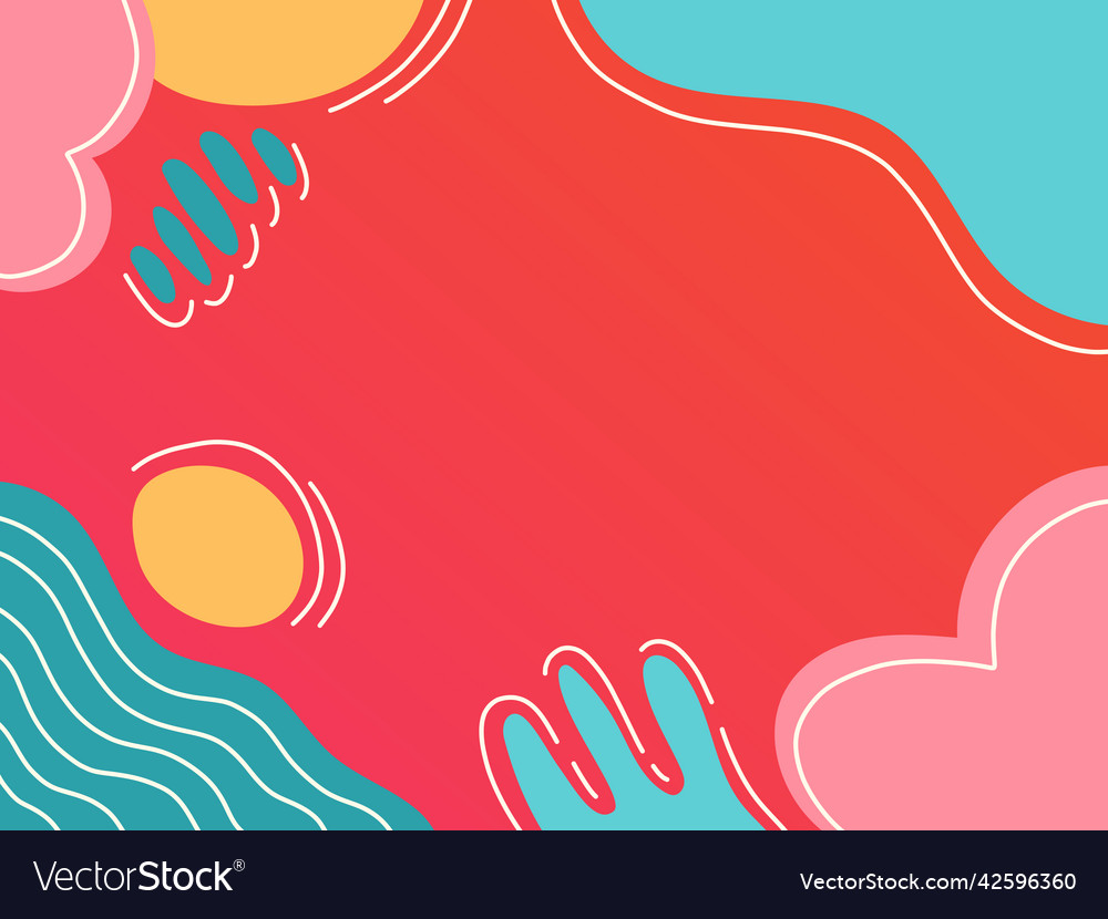 Trendy abstract many color background