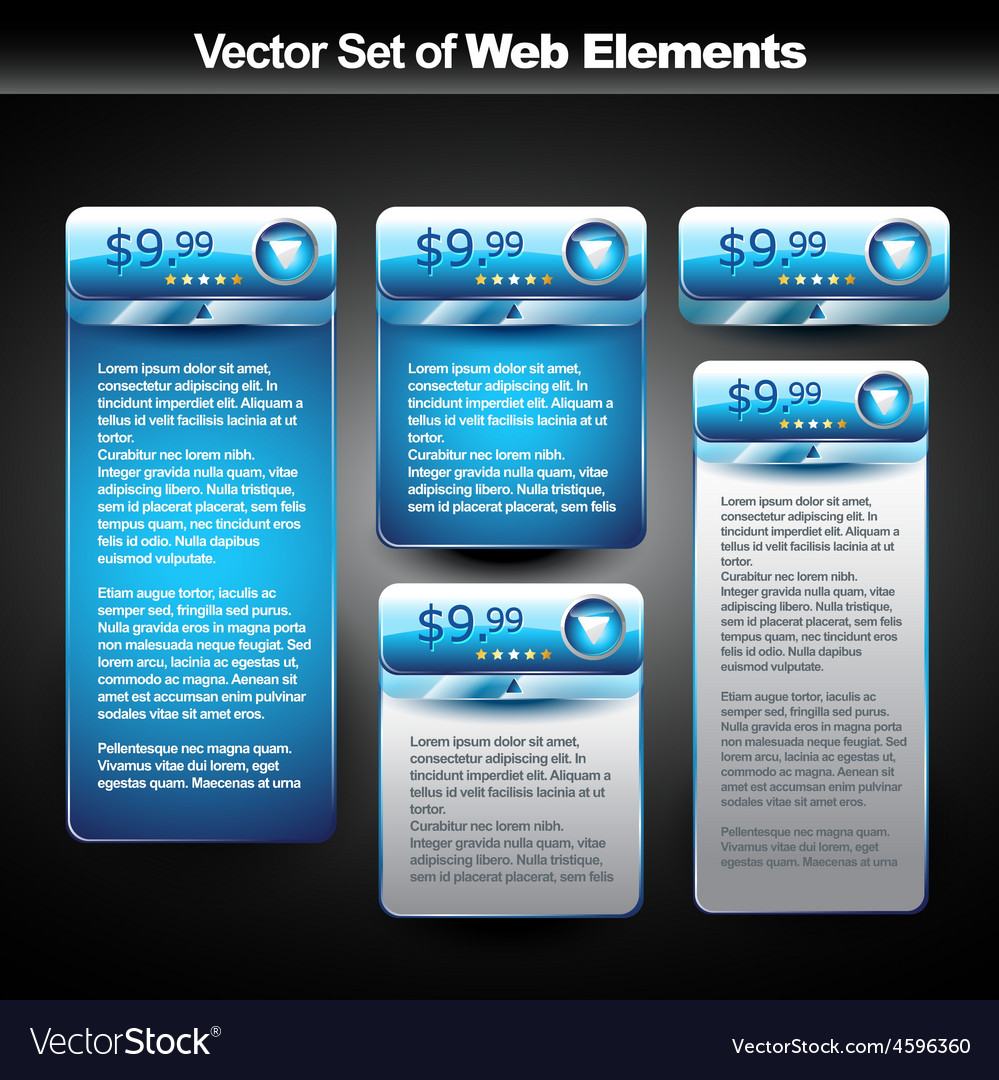 Web display banner with space for your text