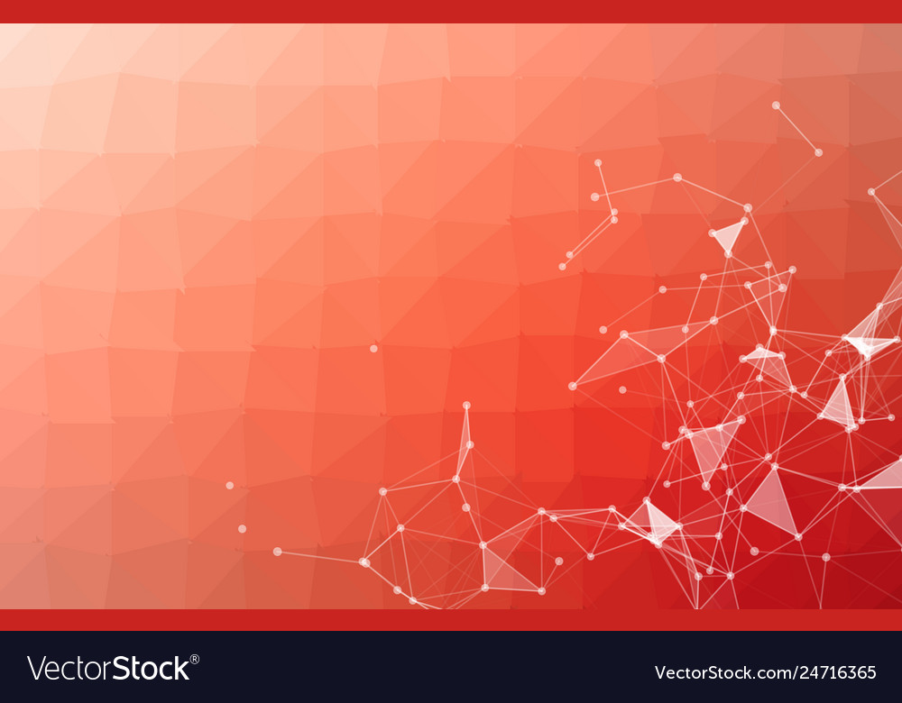 Abstrakte rote polygonale Raum Hintergrund