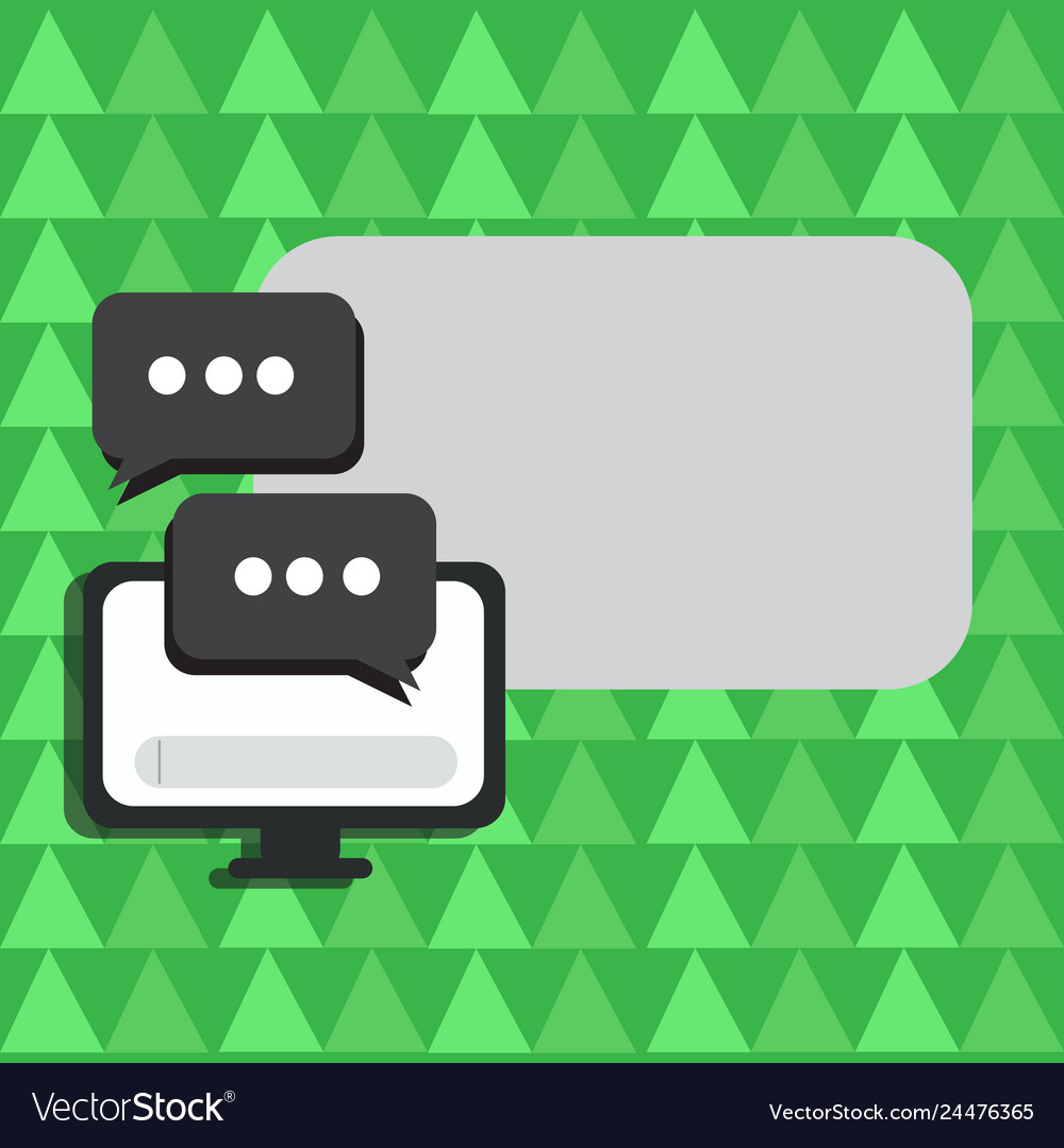 Desktop computer monitor screen with progress bar vector image Desktop computer monitor screen with progress bar