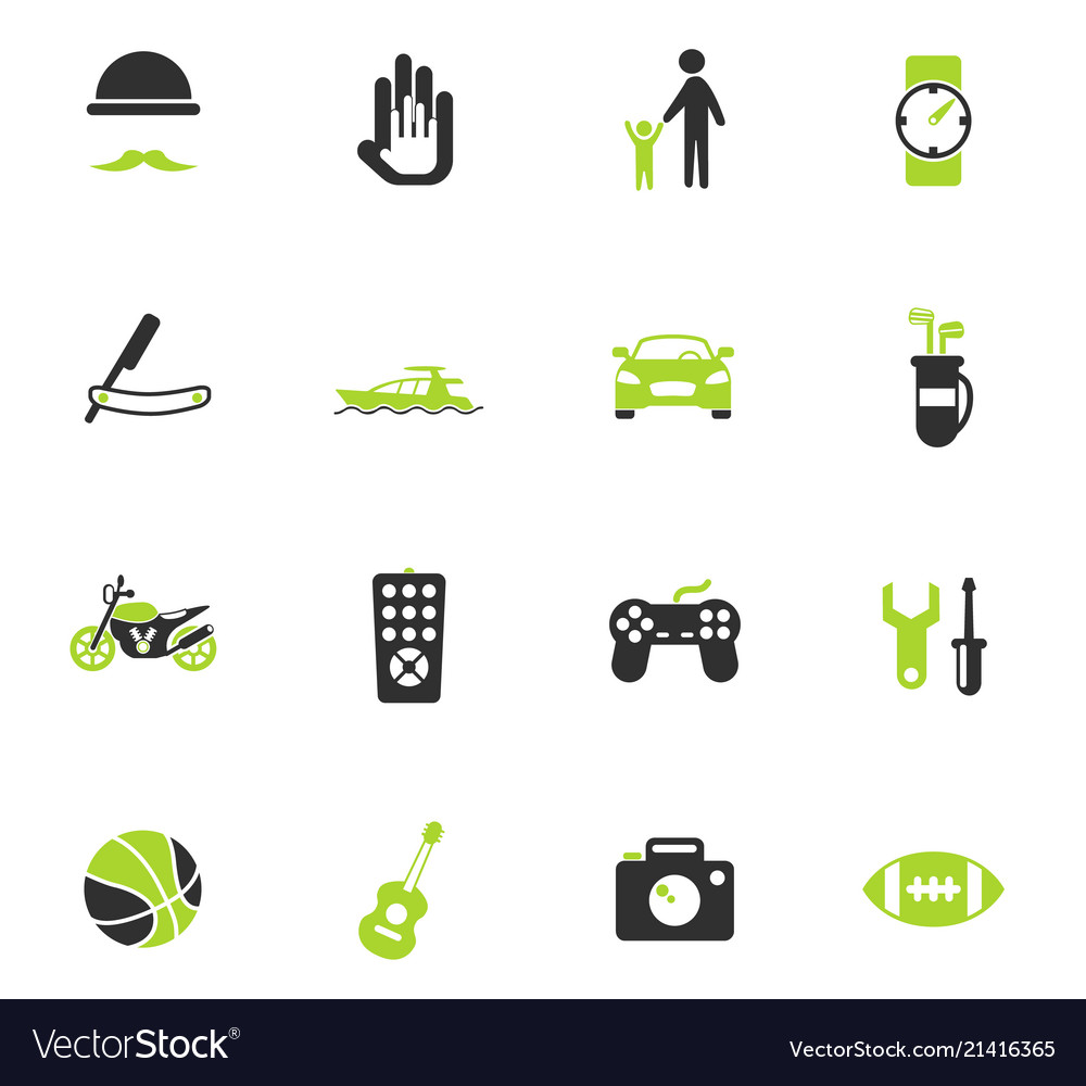 Father day icon set