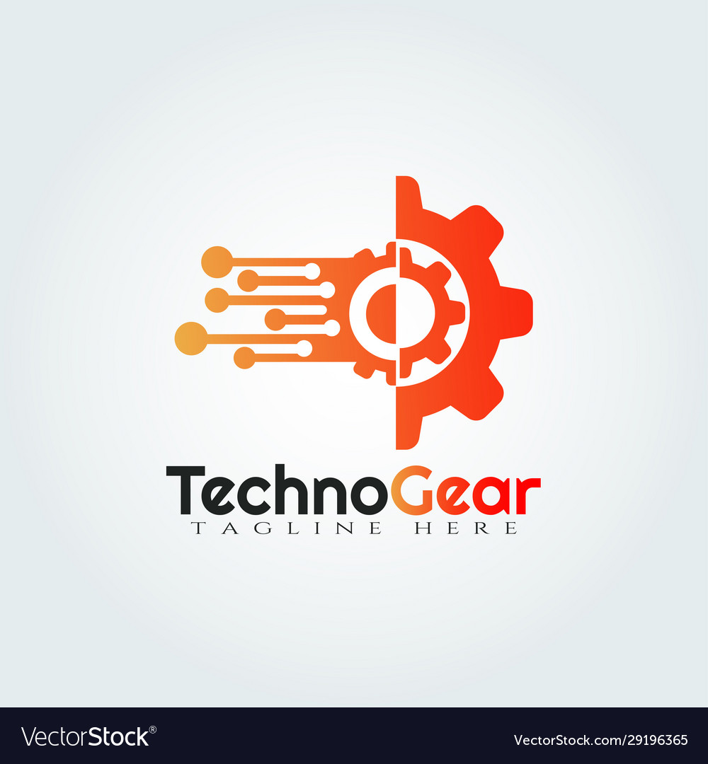 Gear logo design Royalty Free Vector Image - VectorStock