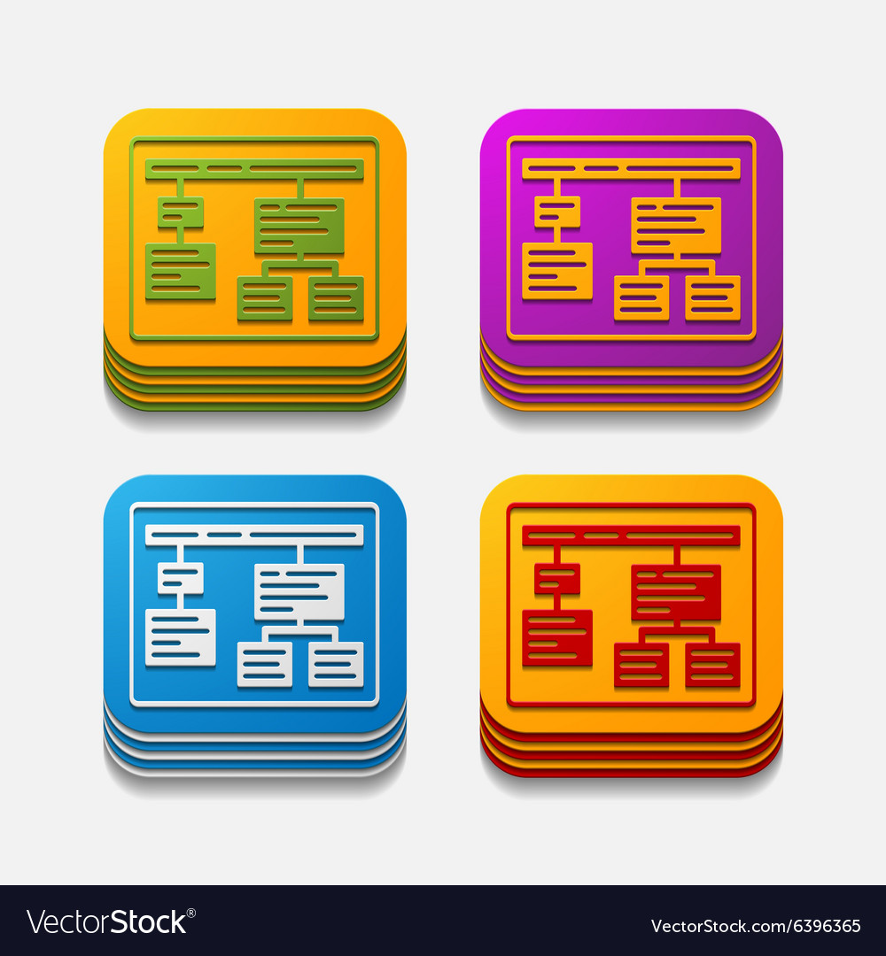 Square button chart