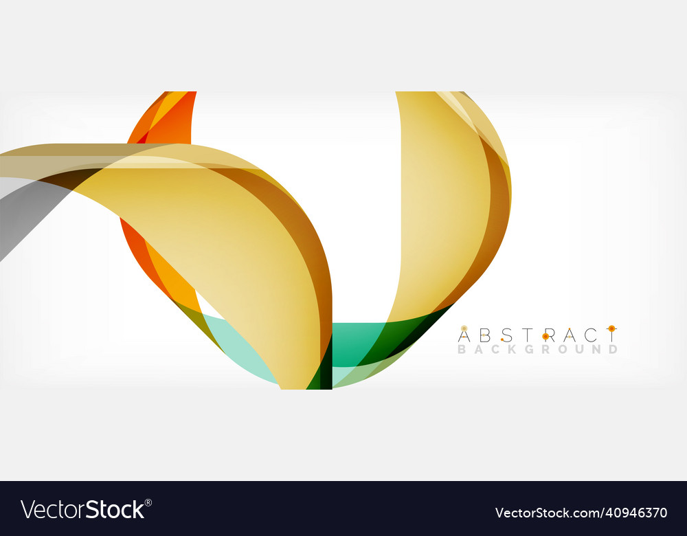 Abstract square shape with overlapping waves Vector Image Abstract square shape with overlapping waves