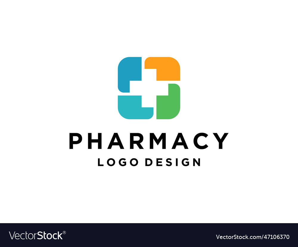 Artistic cross pharmacy medical hospital pattern Vector Image