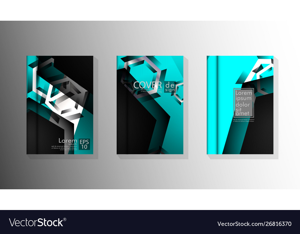 Collection book cover backgrounds Royalty Free Vector Image