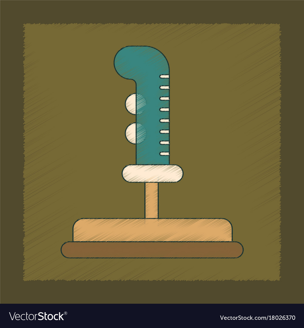 Flat shading style icon game joystick