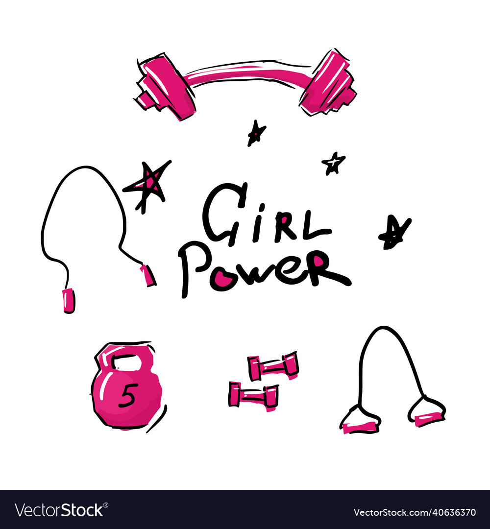 Girl strength gym sports children