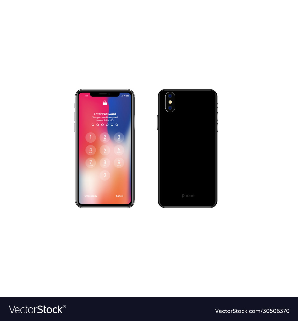 Modern phone new smartphone mockup in iphone