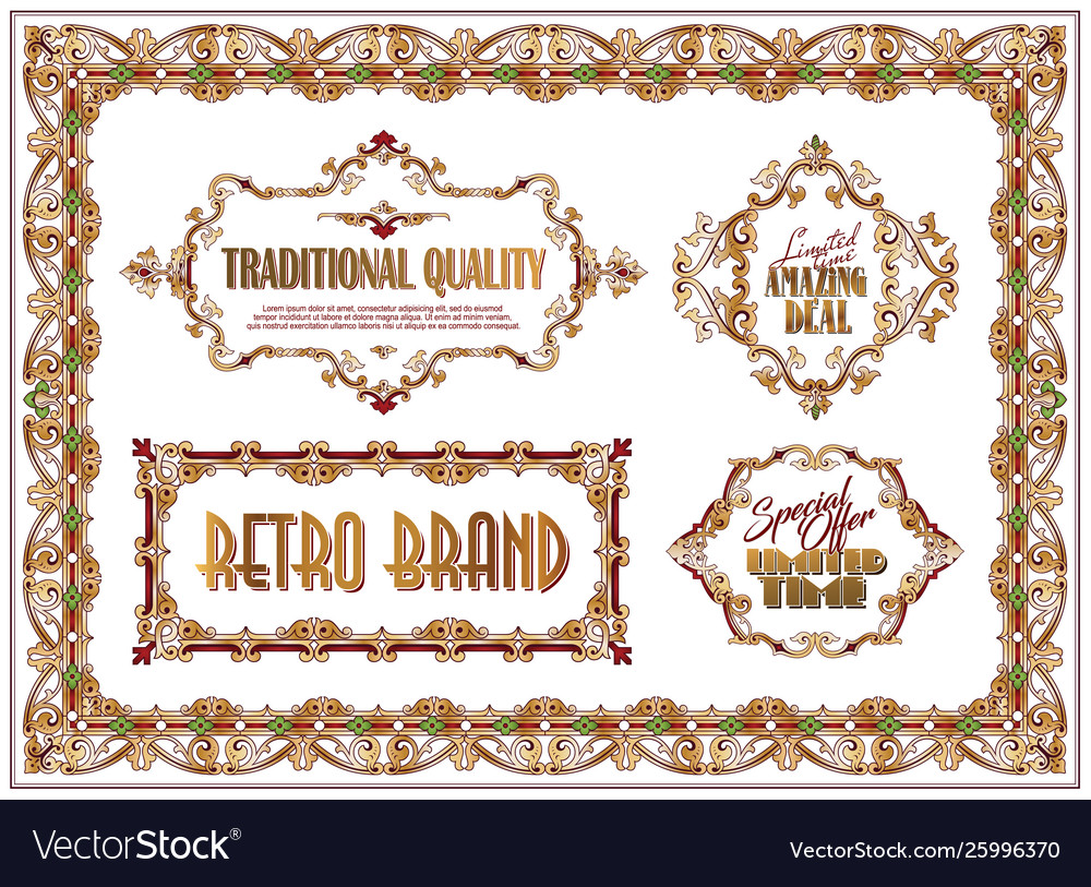 Set labels with gold elements