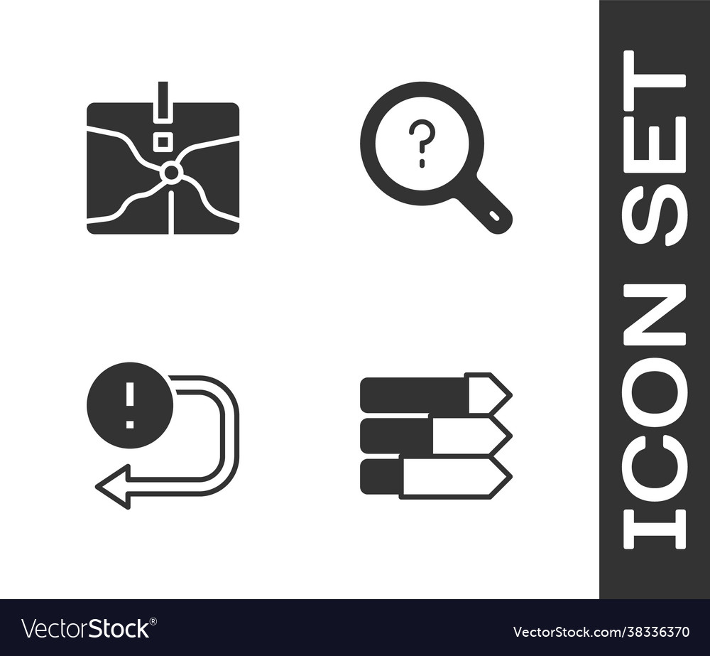 Set pie chart infographic intersection point vector image Set pie chart infographic intersection point
