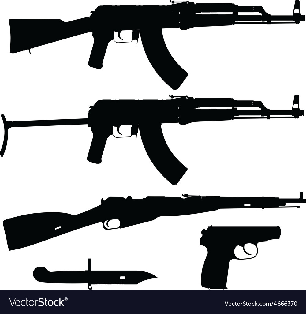Огнестрельное оружие растровый рисунок
