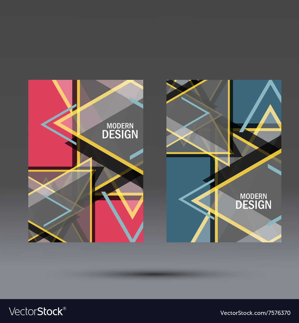 Simple large triangles on dark background