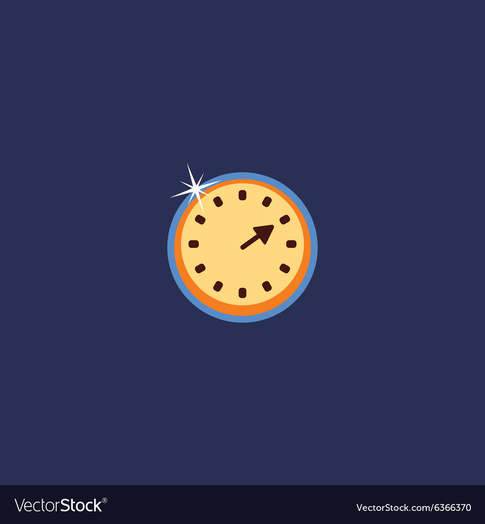 Timer cartoon icon button
