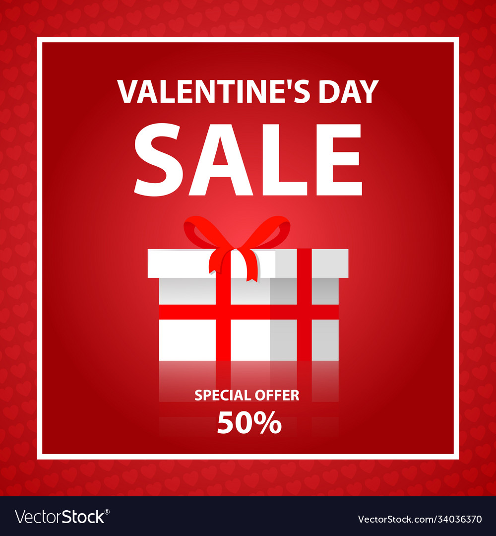 Valentine s day discount offer composition