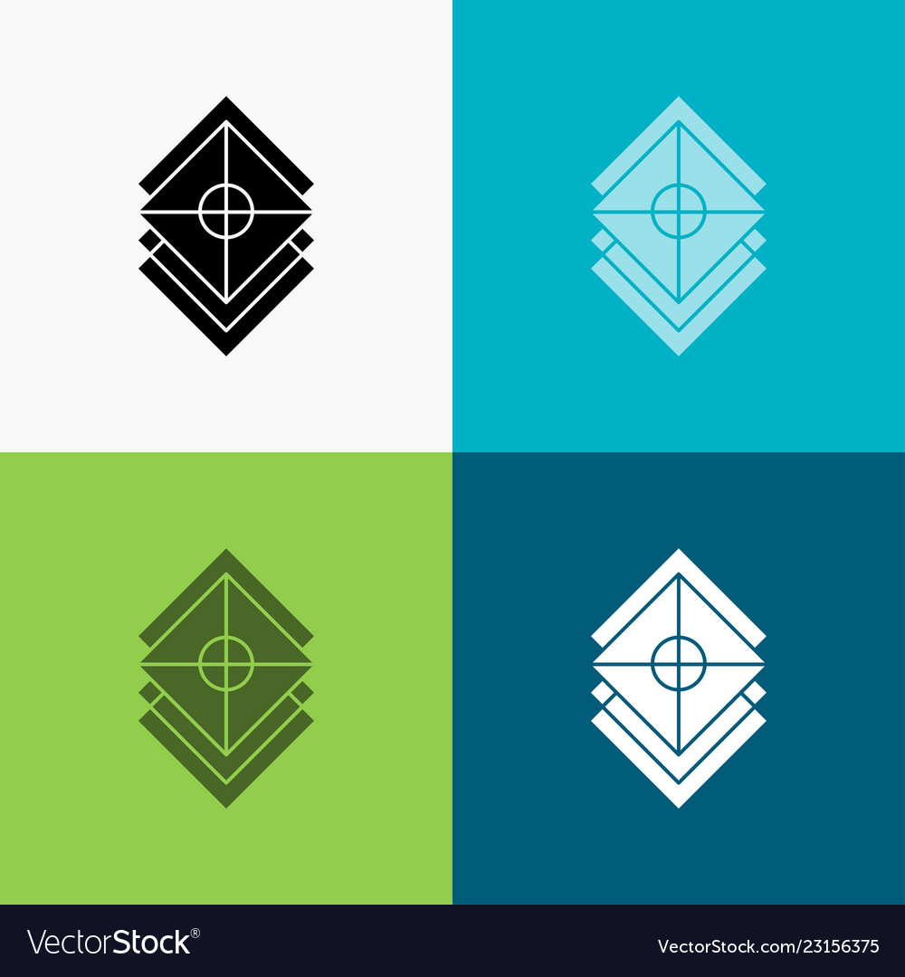 Arrange design layers stack layer icon over Vector Image Arrange design layers stack layer icon over