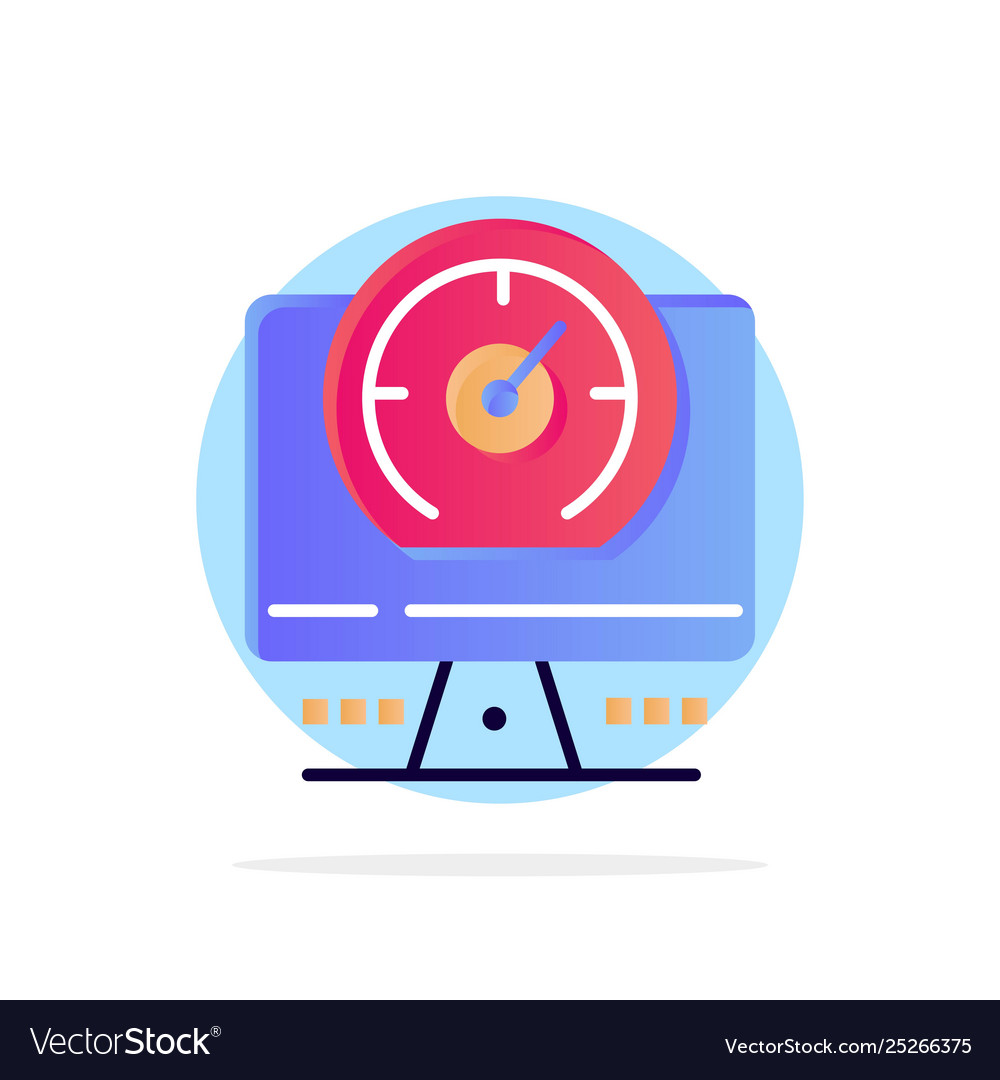 Compass computer timer location abstract circle vector image Compass computer timer location abstract circle