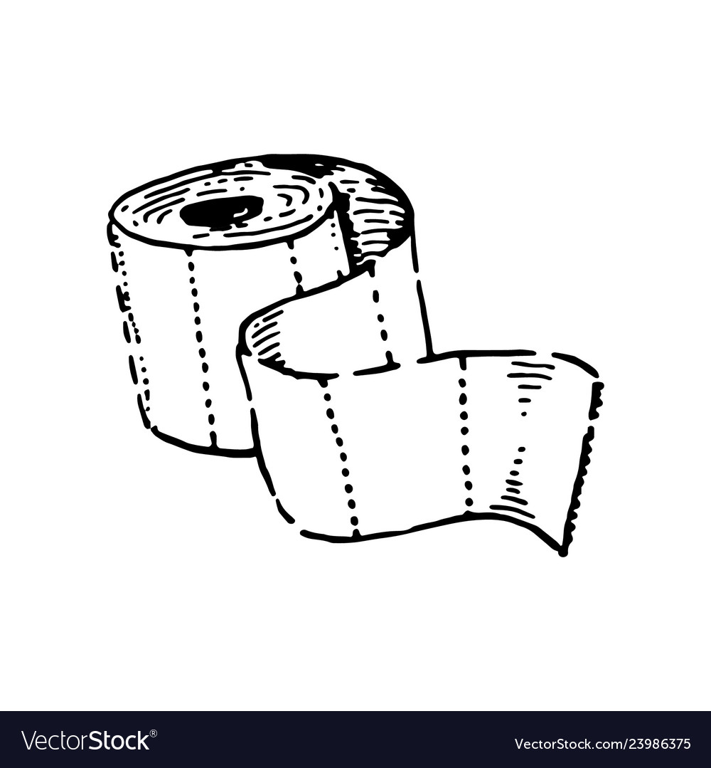 Concept of toilet paper hand