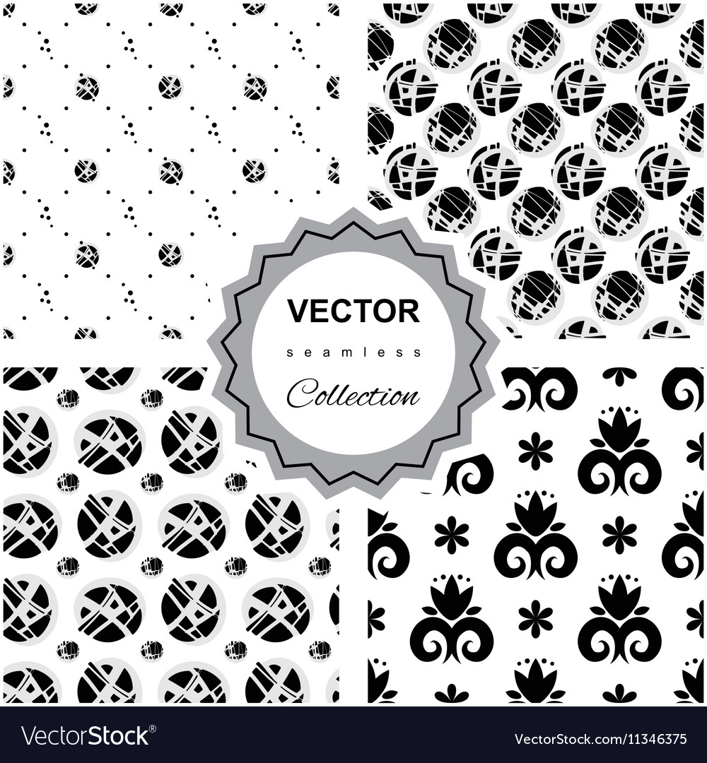Ddoodle abstract seamless pattern collection