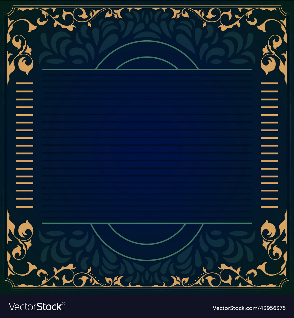 Flower frame pattern with background