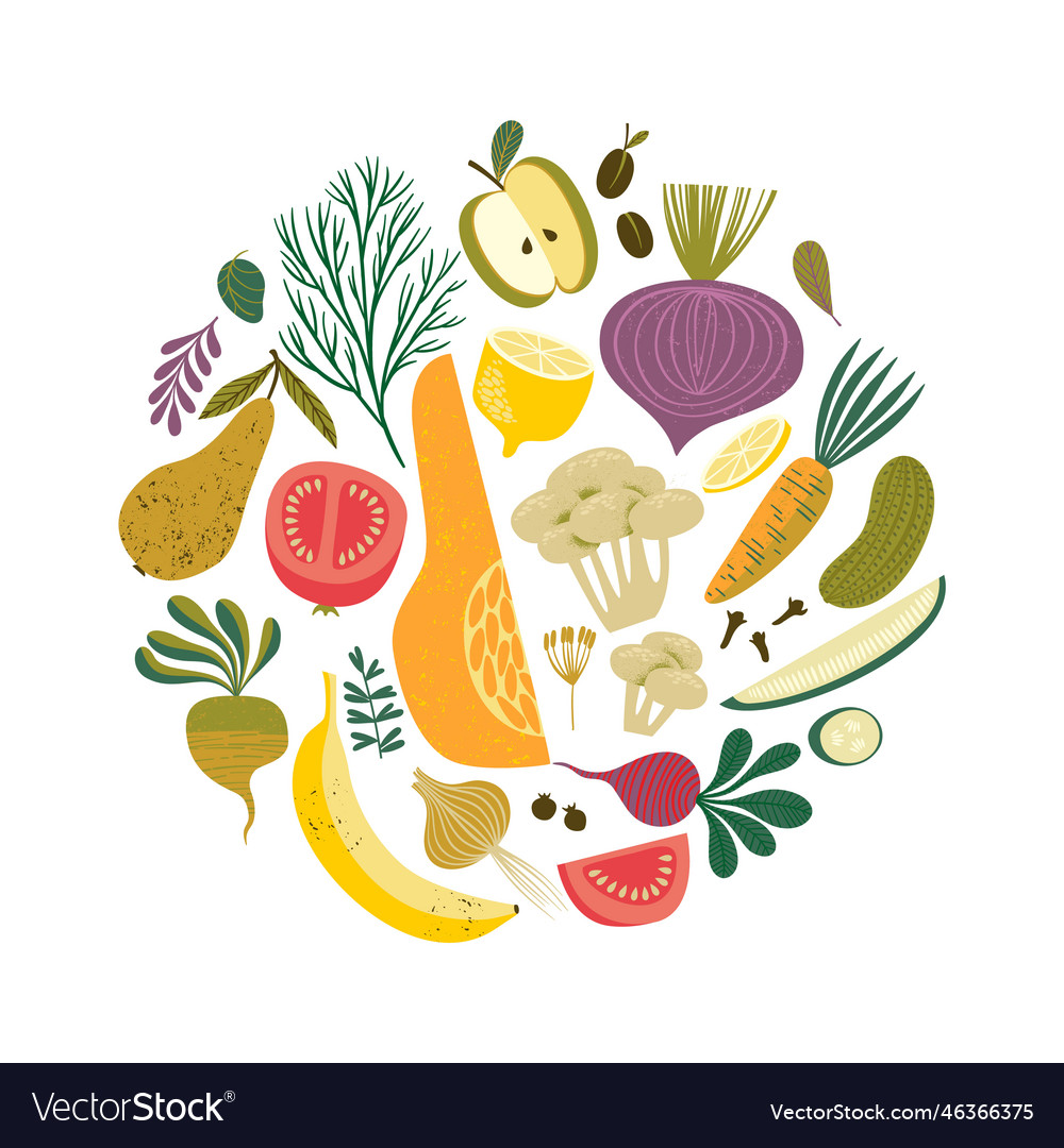 Fruits and vegetables