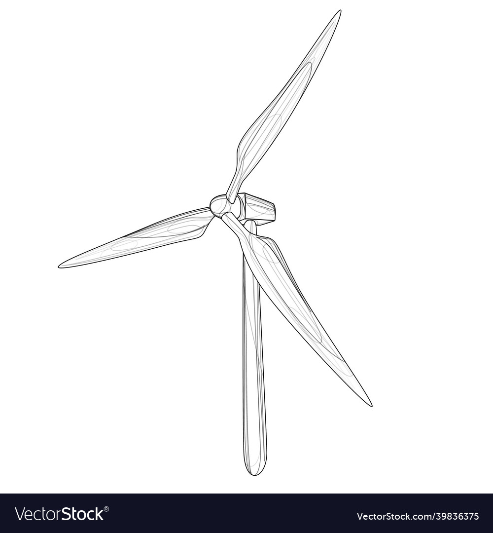 Image of an alternative energy source in the form Vector Image Image of an alternative energy source in the form