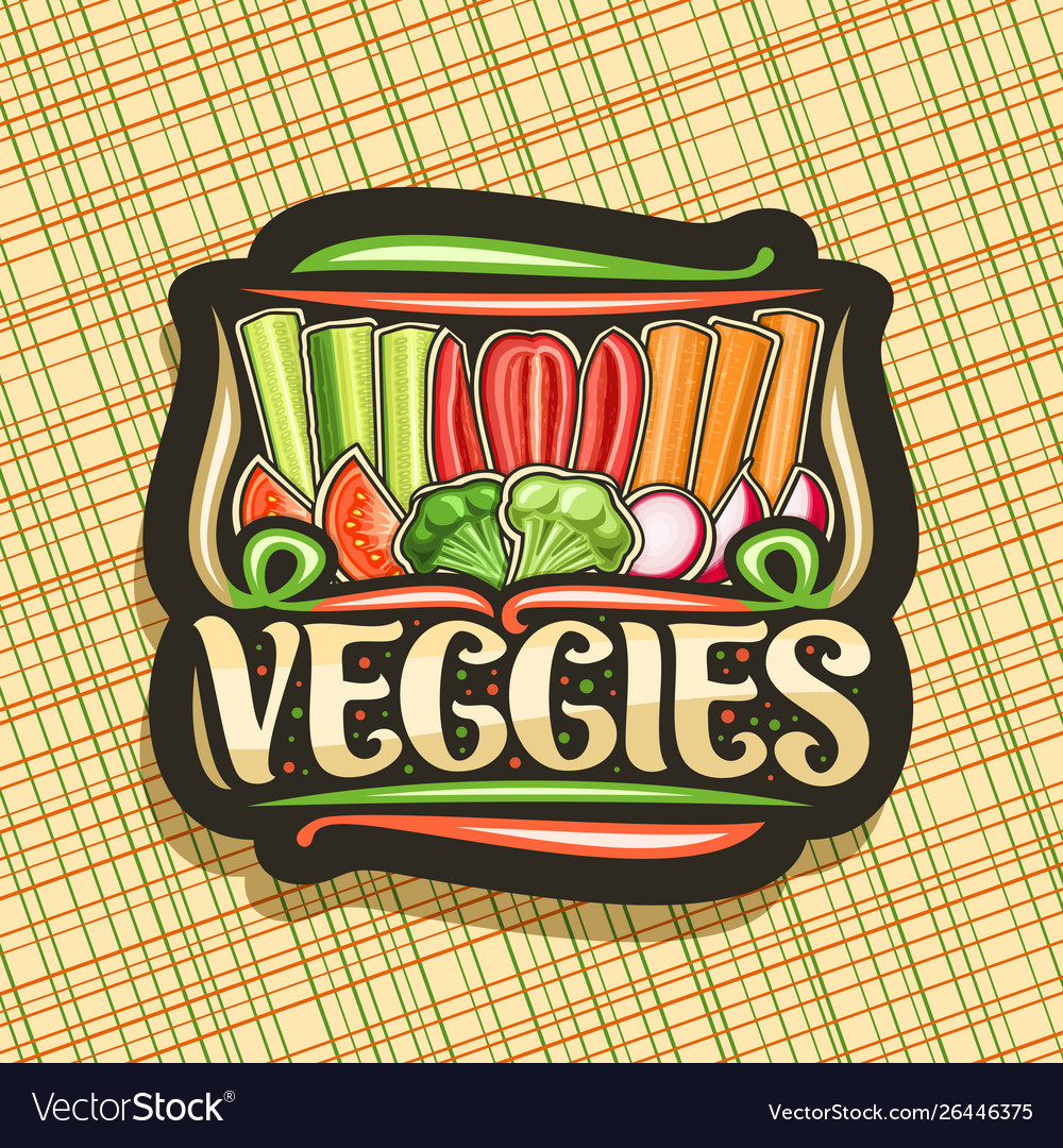 Logo for veggies Royalty Free Vector Image - VectorStock