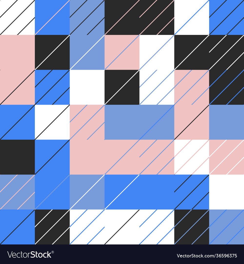 Minimal geometric pattern design vector image Minimal geometric pattern design