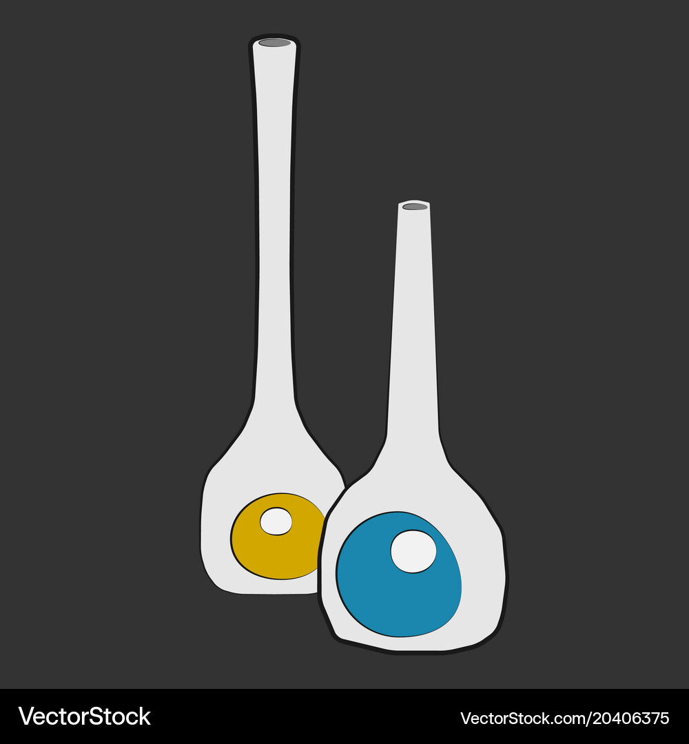 Vector Vass Modern vases Royalty Free Vector Image - VectorStock