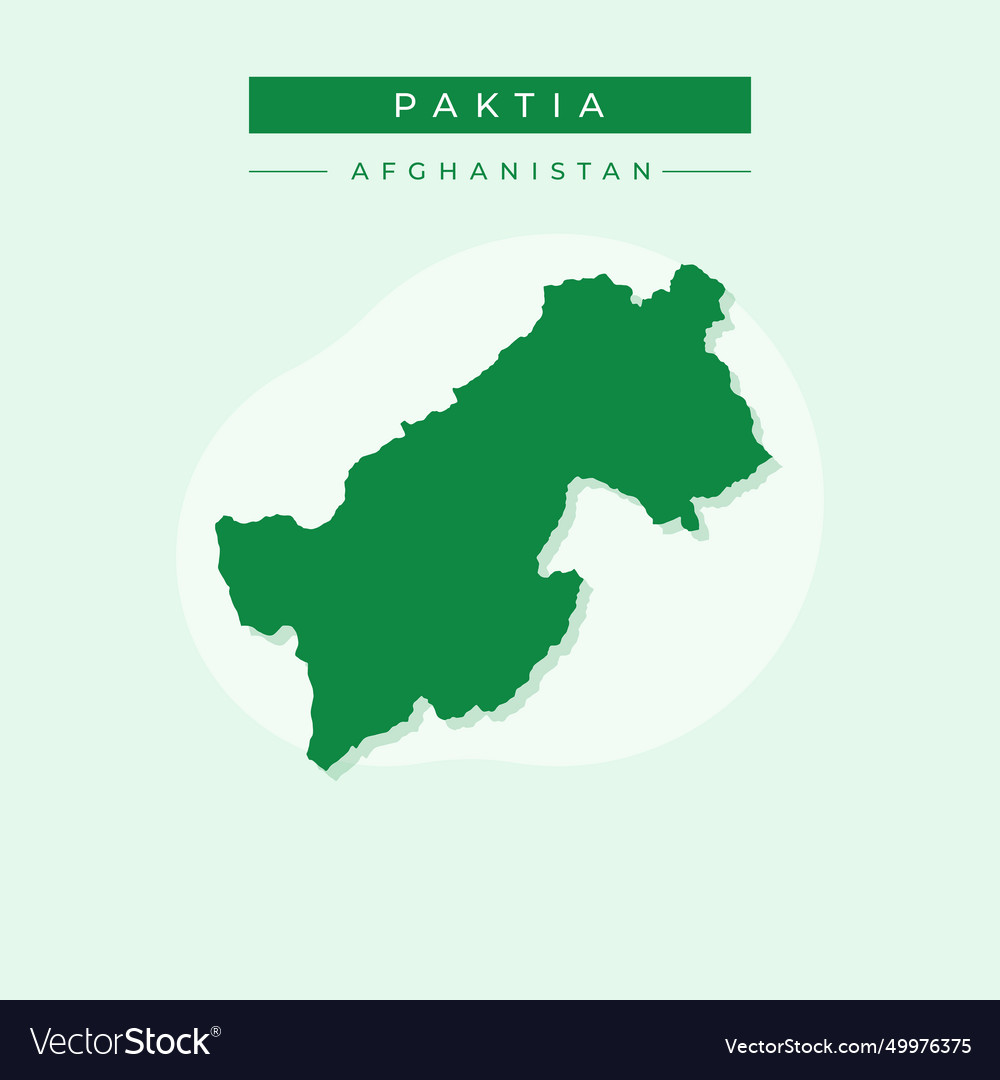 Paktia map Royalty Free Vector Image - VectorStock