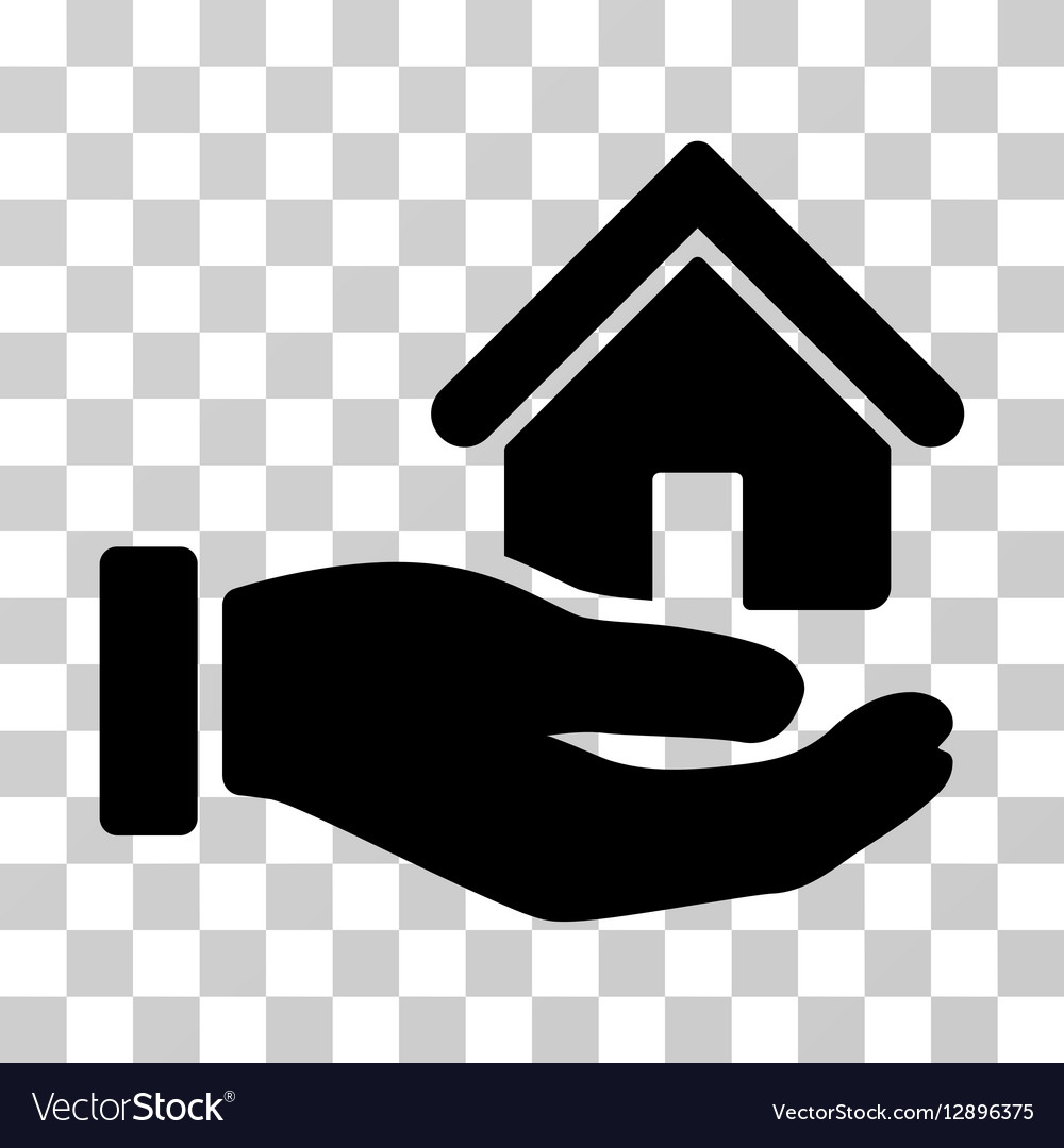 Real estate offer hand icon Royalty Free Vector Image