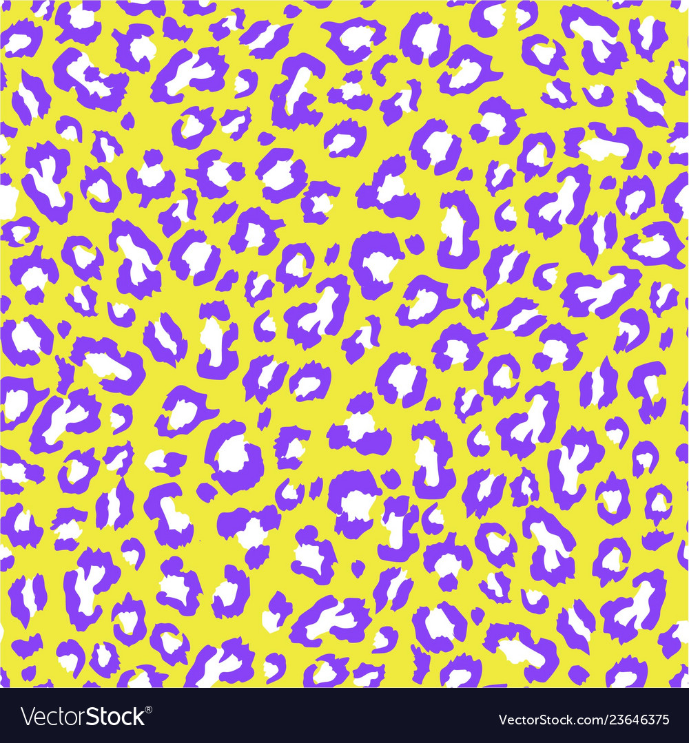 Seamless leopard texture pattern vector image Seamless leopard texture pattern