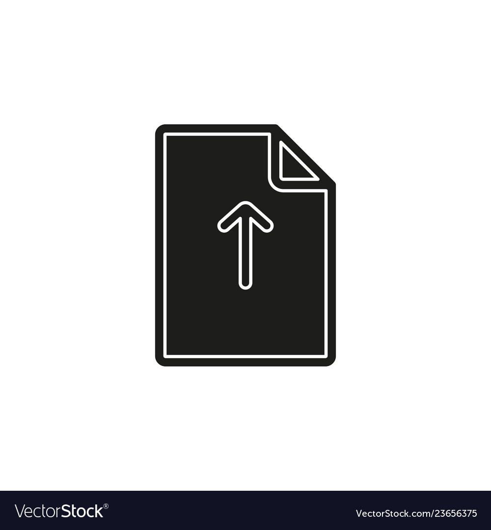 Upload file icon - document symbol