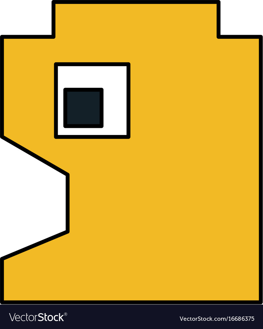 Videogame pixel character icon image