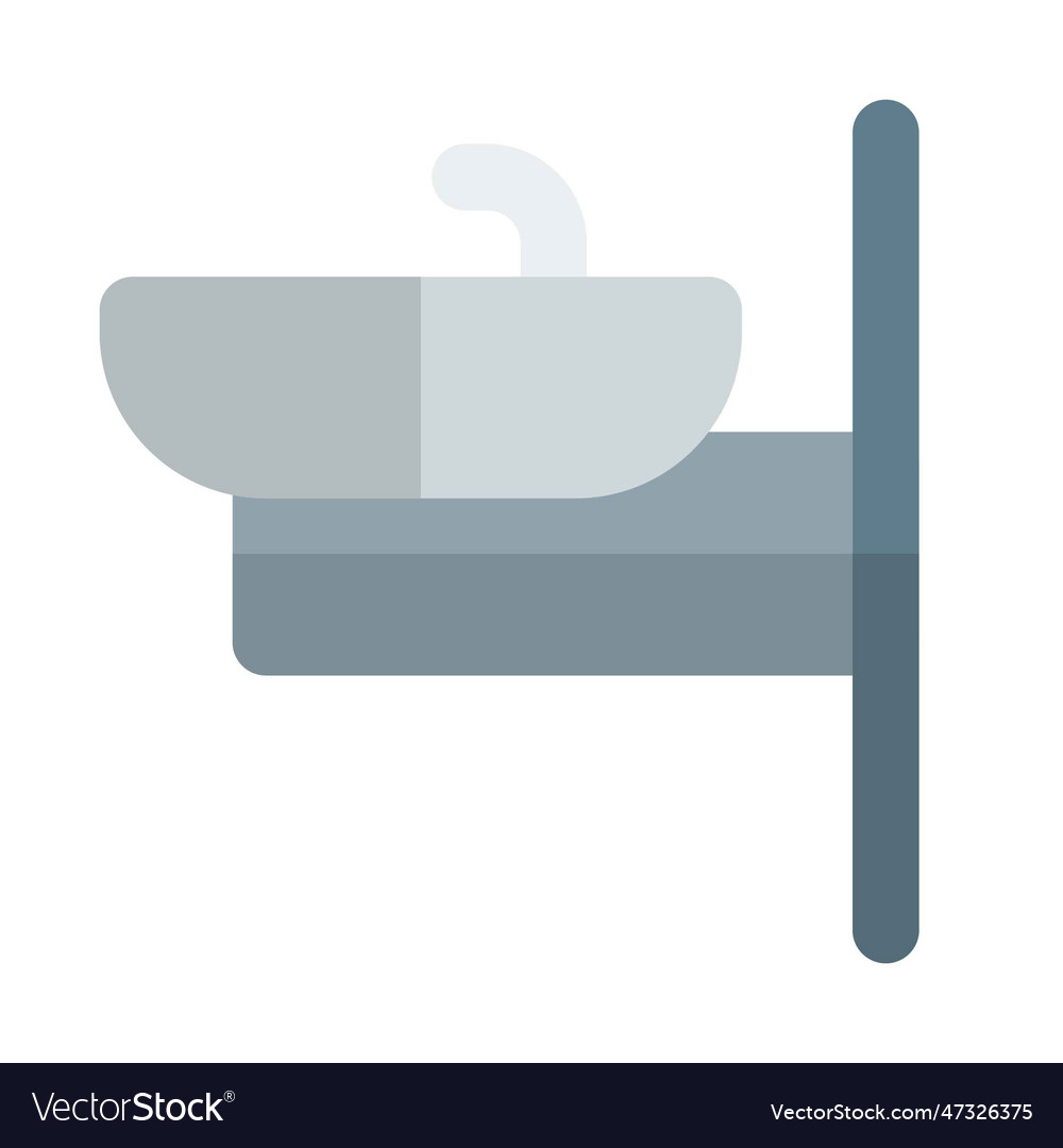 Water supply provided through a drinking fountain Vector Image